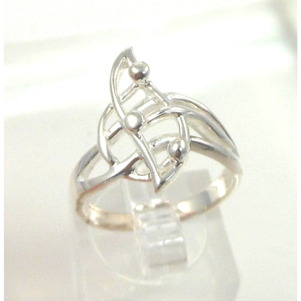 1999's New Unique Vintage‎ Handmade 925 Sterling Silver Artistic Ring Size 7.5